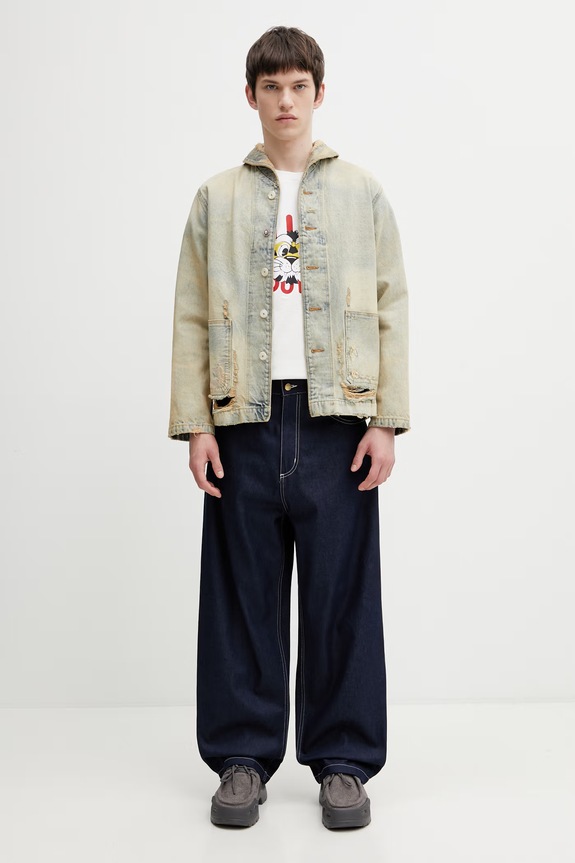 Kenzo WorkwearJacket куртка из денима для мужчин FG55DV1146Q8