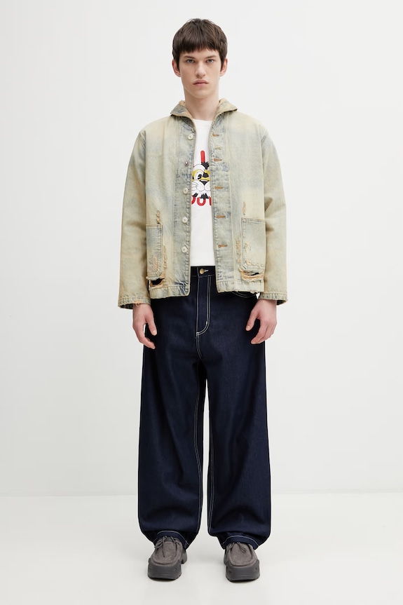 Kenzo WorkwearJacket куртка из денима для мужчин FG55DV1146Q8