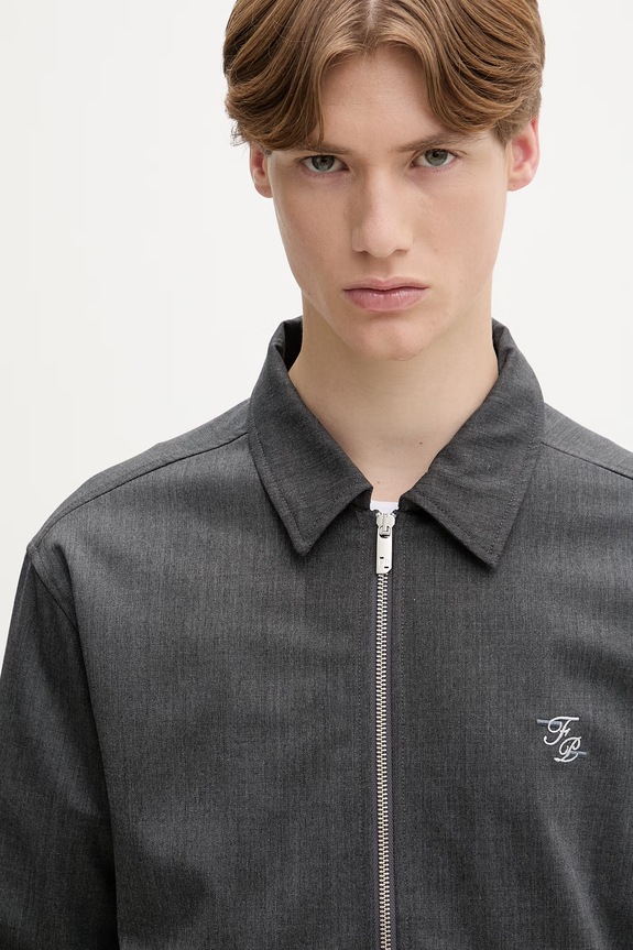 Filling Pieces geacă de tranziție pentru bărbați cu amestec de lână Twill Wool gri 422560500247.170