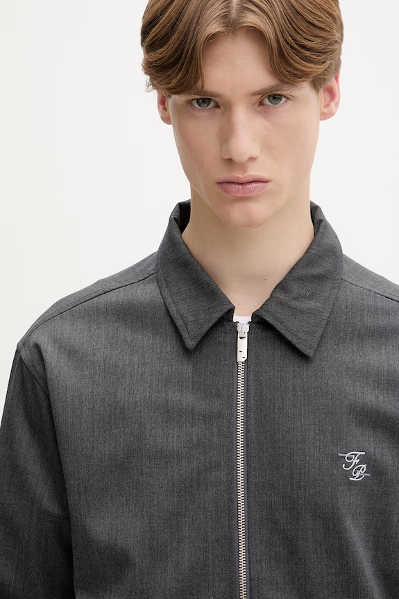 Filling Pieces geacă de tranziție pentru bărbați cu amestec de lână Twill Wool gri 422560500247.170