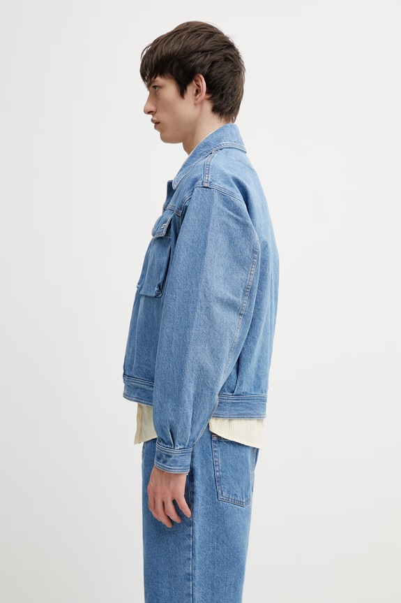 Filling Pieces Washed geacă de blugi bărbătească 422560501260.154 albastru SS26