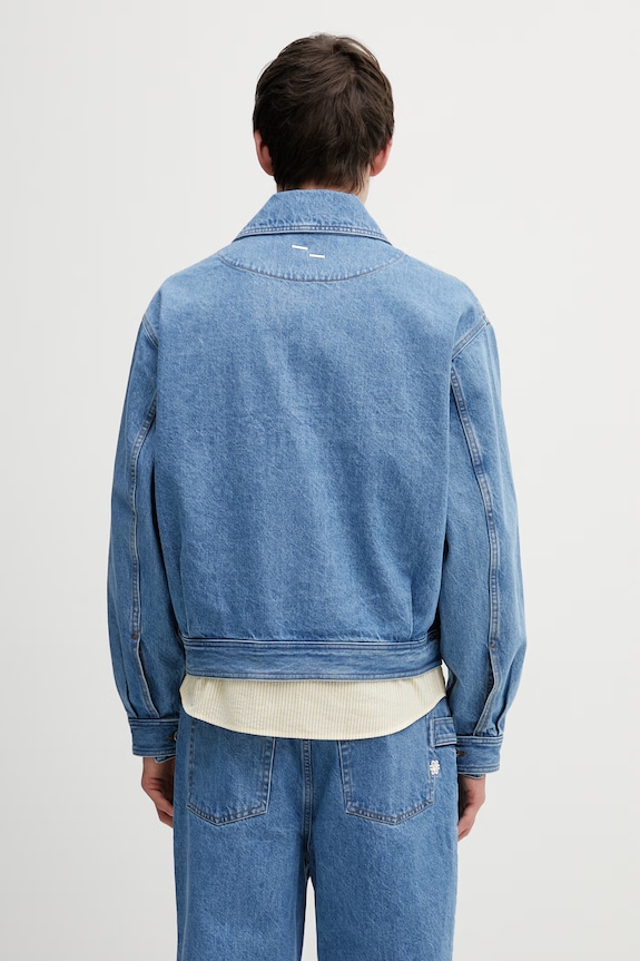 Îmbrăcăminte Filling Pieces Washed geacă de blugi bărbătească 422560501260.154 albastru