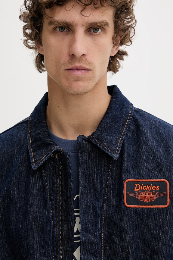 Dickies prechodná bunda pánska rifľová tmavomodrá DK0A881RRNB1
