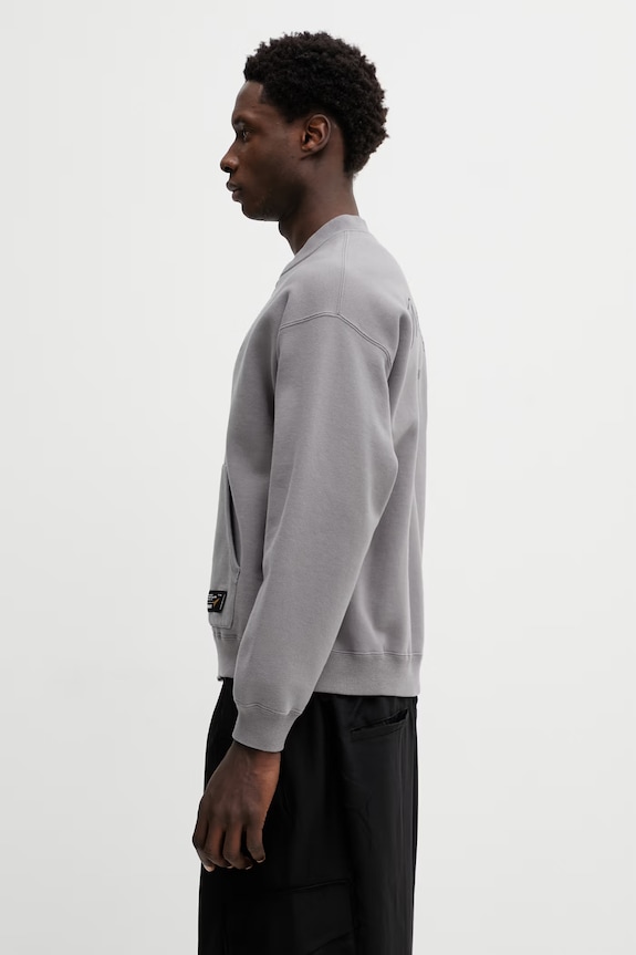 NEIGHBORHOOD cotton sweatshirt PLAIN SWEAT ZIP JACKET LS 252UWNH.CSM06 gray SS26