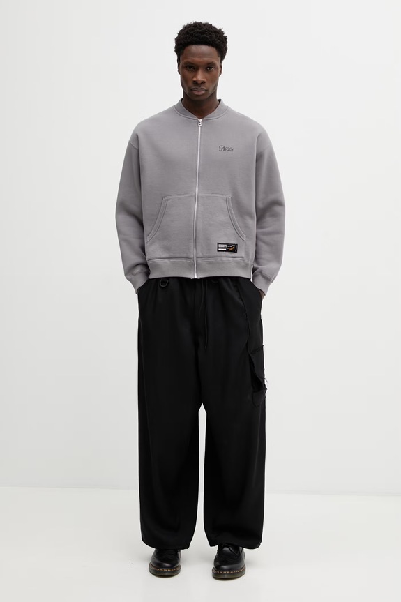NEIGHBORHOOD cotton sweatshirt PLAIN SWEAT ZIP JACKET LS 252UWNH.CSM06 gray