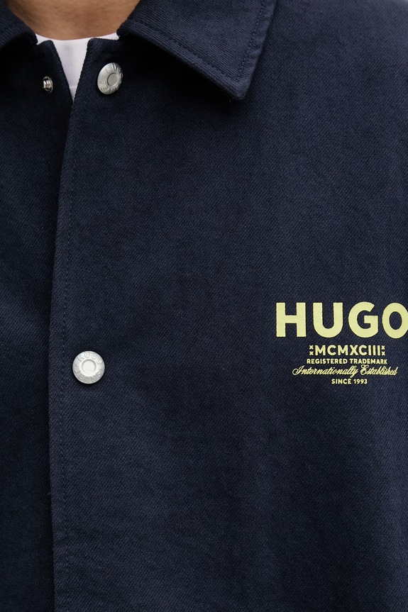 HUGO Blue jachetă scurtă pentru bărbați, din bumbac Biyo262D1 50561998 bleumarin