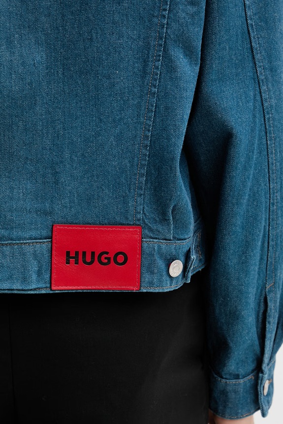 HUGO přechodová bunda dámská džínová HUGO 096/4 50556162 modrá