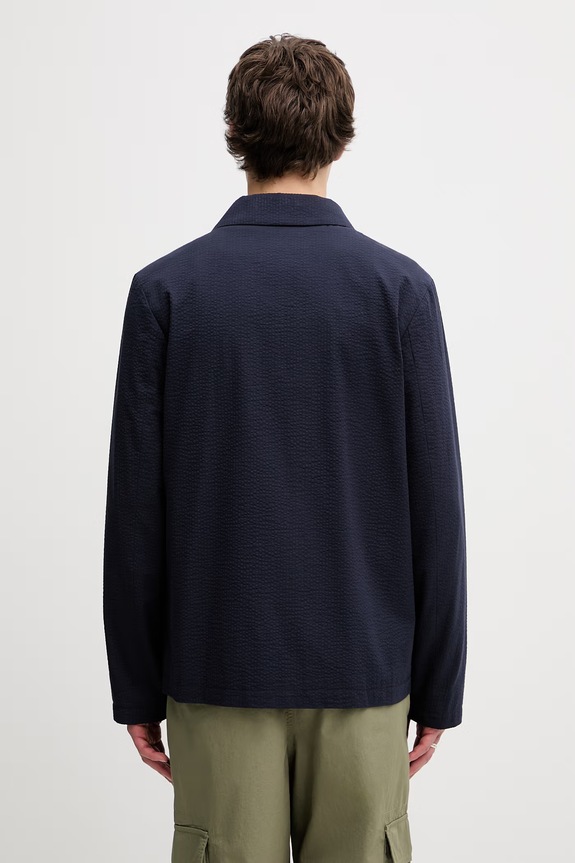 Odzież A.P.C. Veste Brest koszula bawełniana męska COGXU.H03210 granatowy