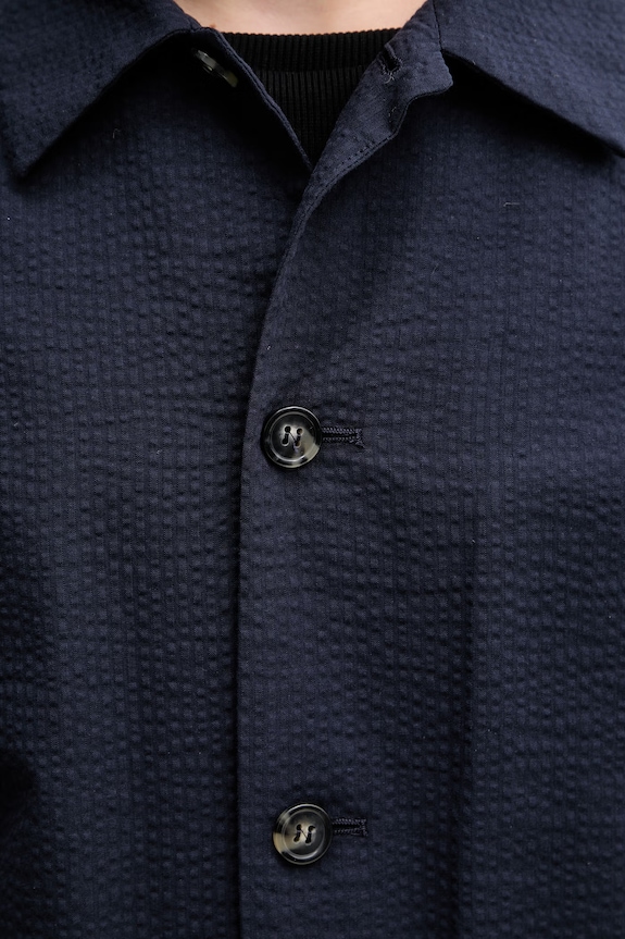 A.P.C. Veste Brest koszula bawełniana męska granatowy COGXU.H03210