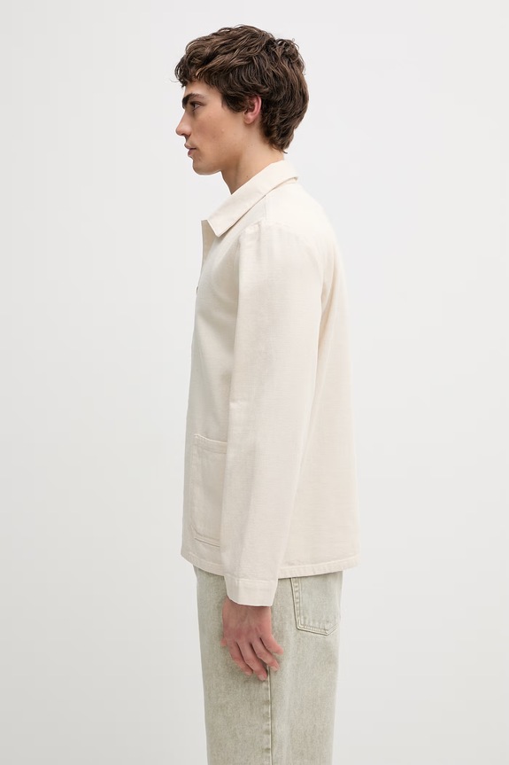 A.P.C. Veste Kerlouan Brodee kurtka przejściowa bawełniana męska COHGI.H03205 beżowy SS26