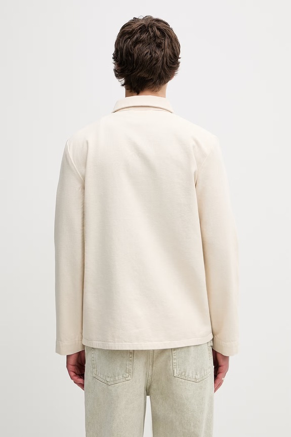 Odzież A.P.C. Veste Kerlouan Brodee kurtka przejściowa bawełniana męska COHGI.H03205 beżowy