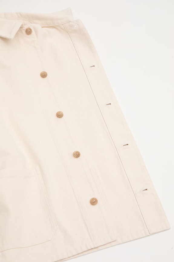 A.P.C. Veste Kerlouan Brodee kurtka przejściowa bawełniana męska COHGI.H03205 beżowy