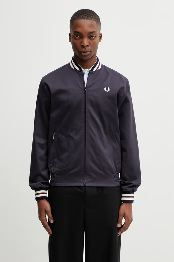 Fred Perry geacă bomber cu captuseala bleumarin J1331