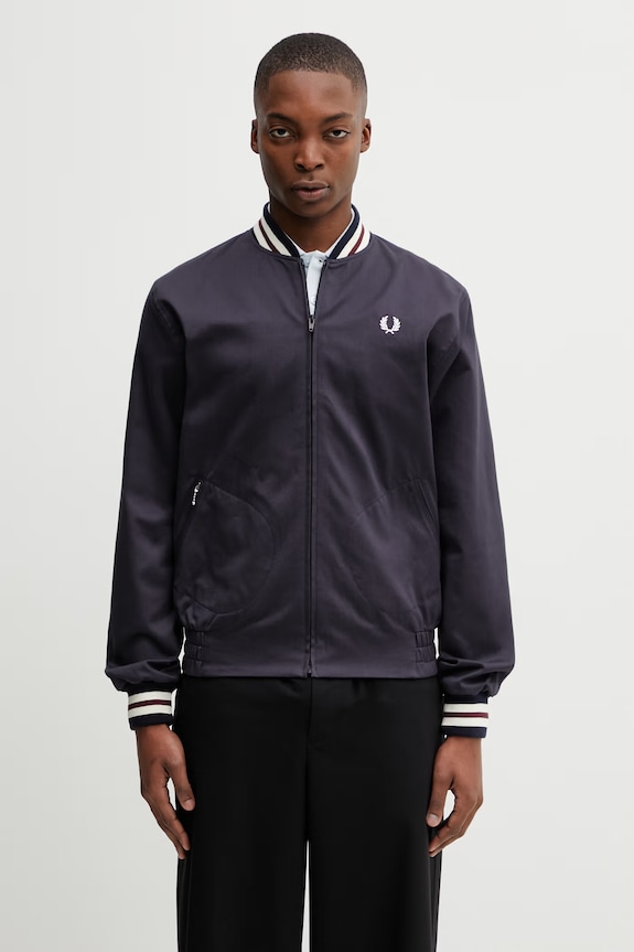 Fred Perry geacă bomber cu captuseala bleumarin J1331