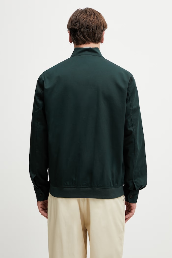 Одежда Fred Perry демисезонная куртка с хлопком для мужчин J2317 зелёный