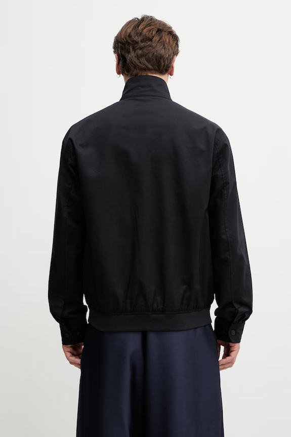 Odzież Fred Perry kurtka przejściowa z bawełną męska J2317 czarny