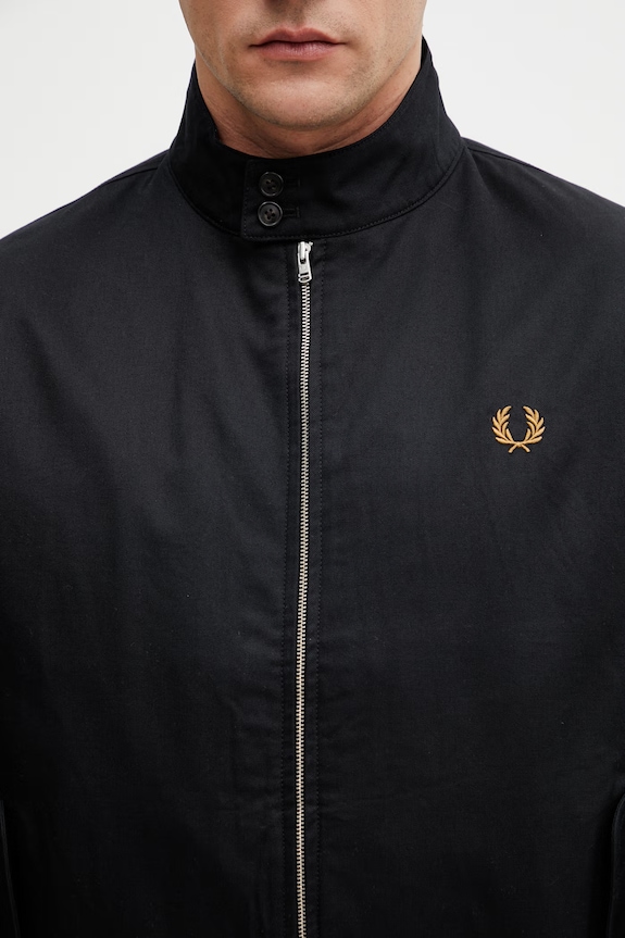 Fred Perry férfi átmeneti kabát pamuttal fekete J2317