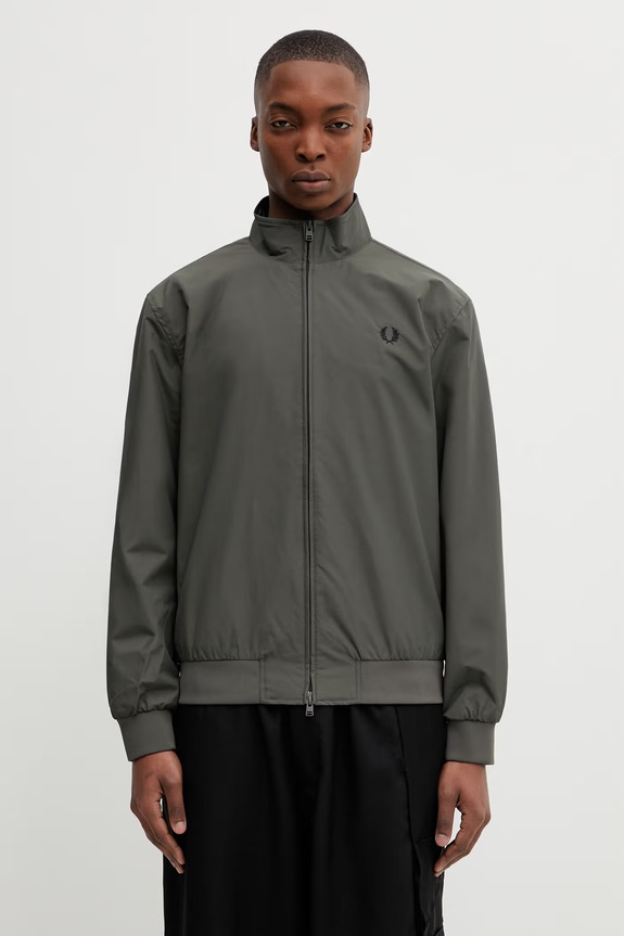 Fred Perry kurtka bez kaptura zielony J2660