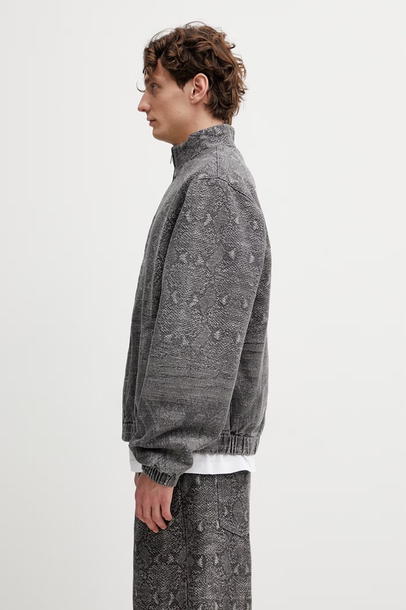 Μπουφάν Daily Paper denim snake 2610002 γκρί SS26