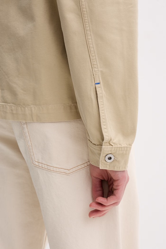 Karl Lagerfeld Jeans krótka kurtka męska bawełniana B2M14042 beżowy