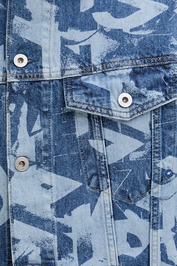 Karl Lagerfeld Jeans bunda pánska rifľová B2M14025 modrá
