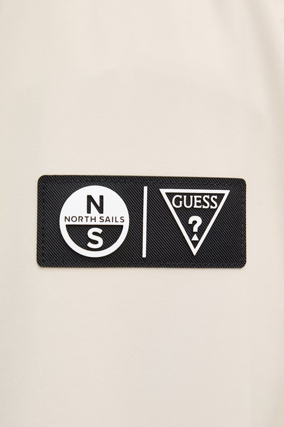 Guess kurtka męska x North Sails M6GL36.W2166 beżowy