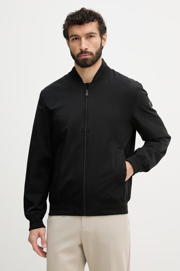 Guess Geacă bomber pentru bărbați negru M6RL09.WJ362