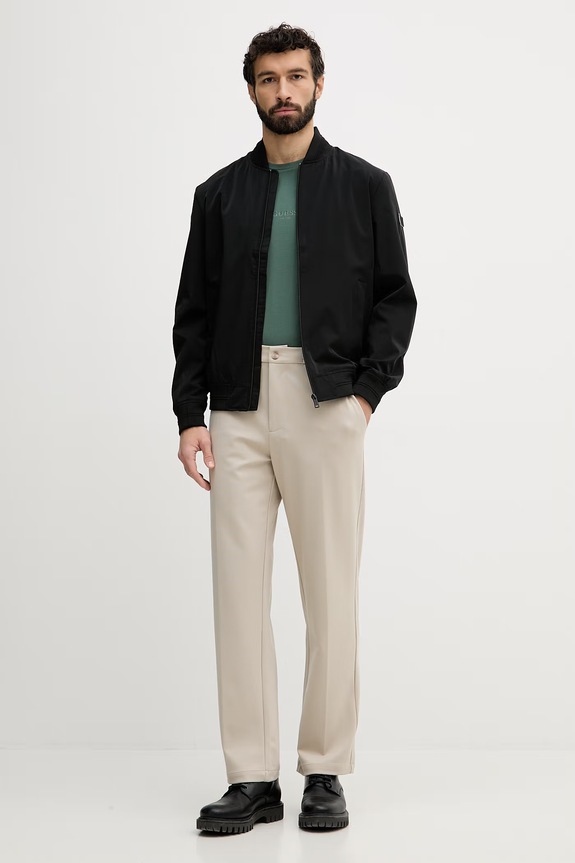 Guess Geacă bomber pentru bărbați M6RL09.WJ362 negru SS26