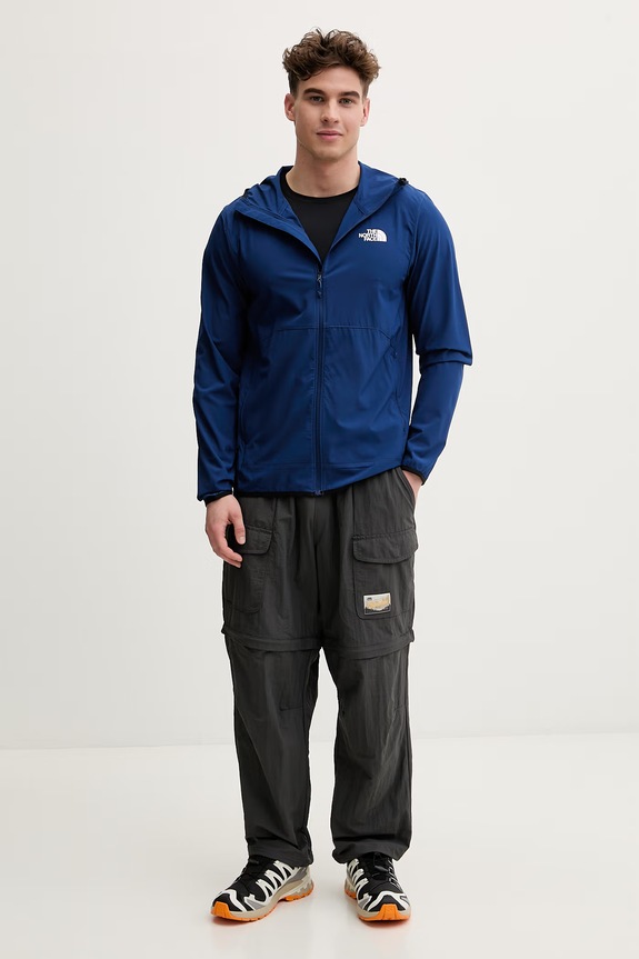 The North Face μπουφάν πεζοπορίας Ανδρικά Woven NF0A8CS7D1R1 σκούρο μπλε SS26
