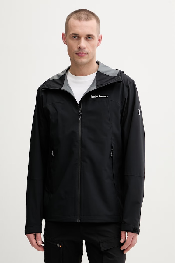 Peak Performance trekingová pánska bunda Trail Hipe čierna G80671