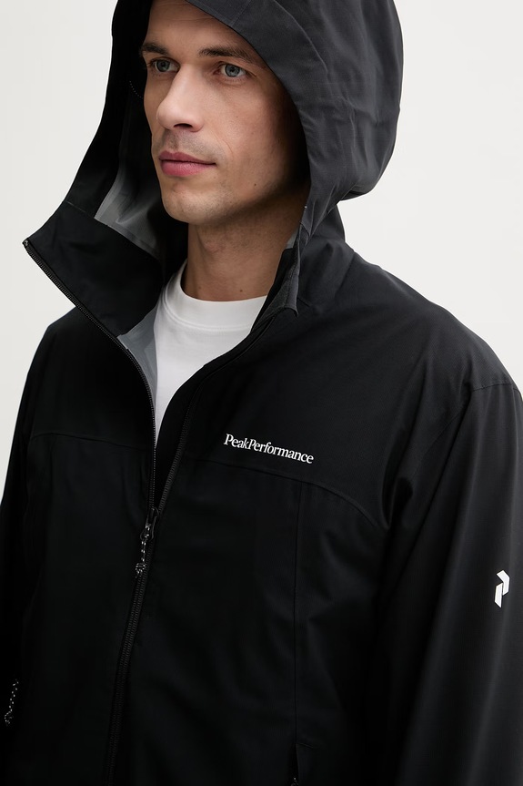 Peak Performance trekingová pánska bunda Trail Hipe čierna G80671