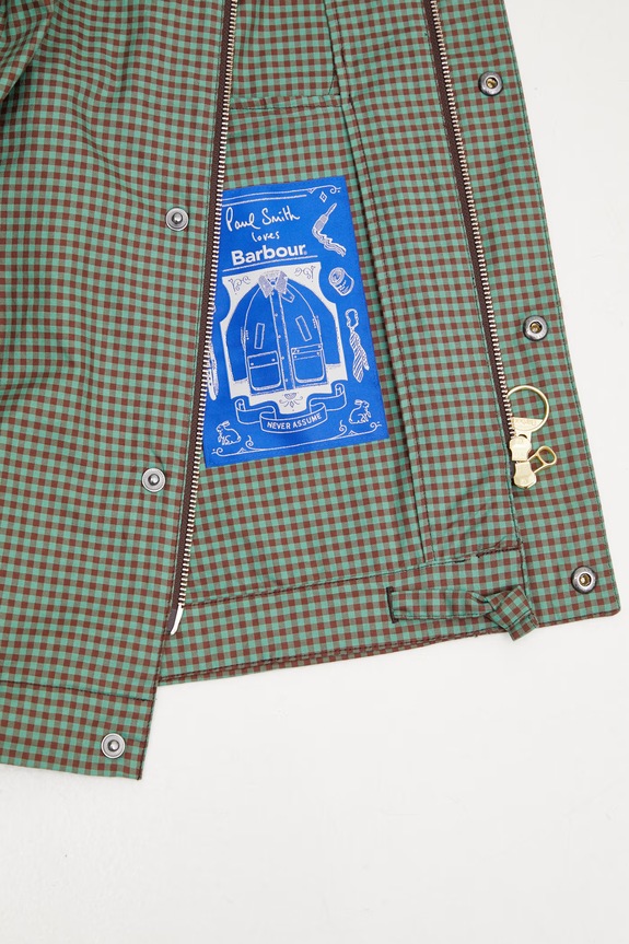Barbour x Paul Smith Transport куртка из хлопка для мужчин MCA1128GN52 зелёный