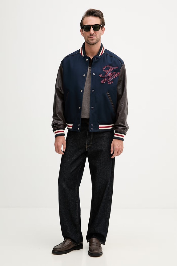 Tommy Hilfiger bomber ανδρικό MW0MW42919 σκούρο μπλε SS26
