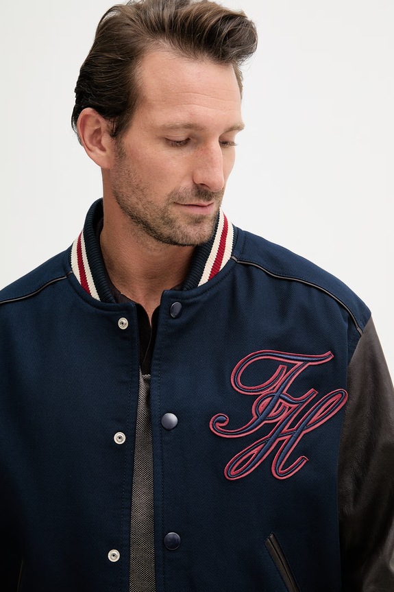 Tommy Hilfiger bomber ανδρικό σκούρο μπλε MW0MW42919