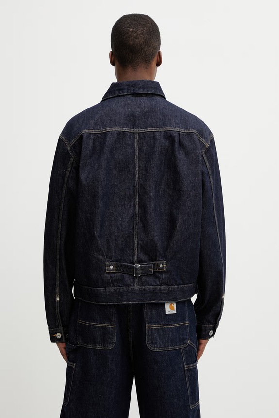Odjeća Carhartt WIP Belmar Jacket traper jakna traper za muškarce I036586.102 mornarsko plava