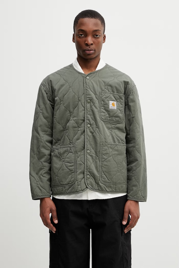Carhartt WIP Skyton Liner geacă petrecută din bumbac pentru bărbați verde I036965.11XX