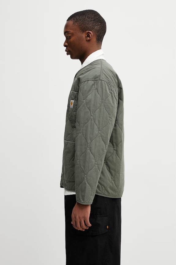 Carhartt WIP Skyton Liner geacă petrecută din bumbac pentru bărbați I036965.11XX verde SS26