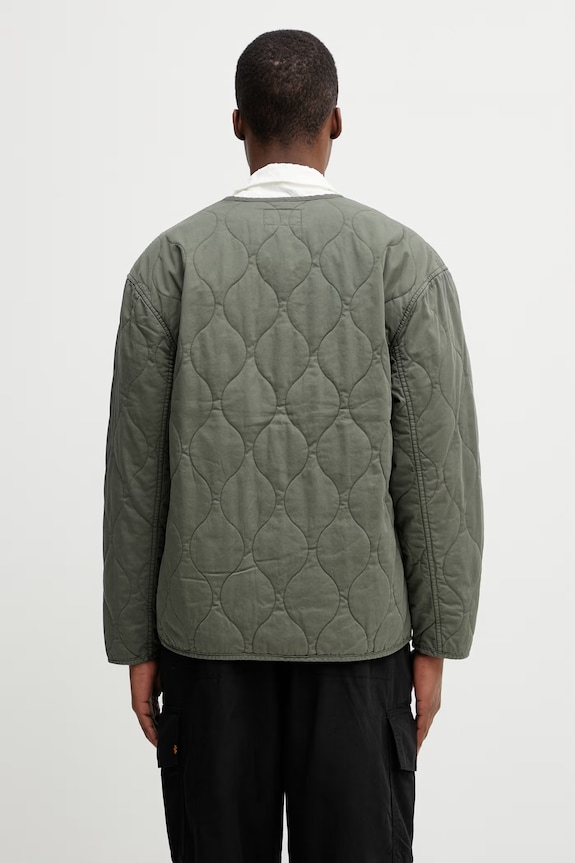 Îmbrăcăminte Carhartt WIP Skyton Liner geacă petrecută din bumbac pentru bărbați I036965.11XX verde