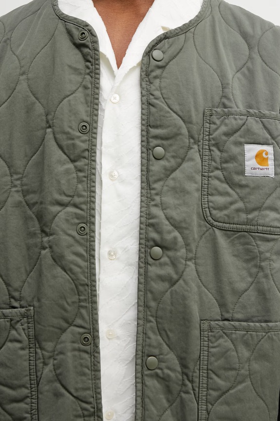Carhartt WIP Skyton Liner geacă petrecută din bumbac pentru bărbați verde I036965.11XX