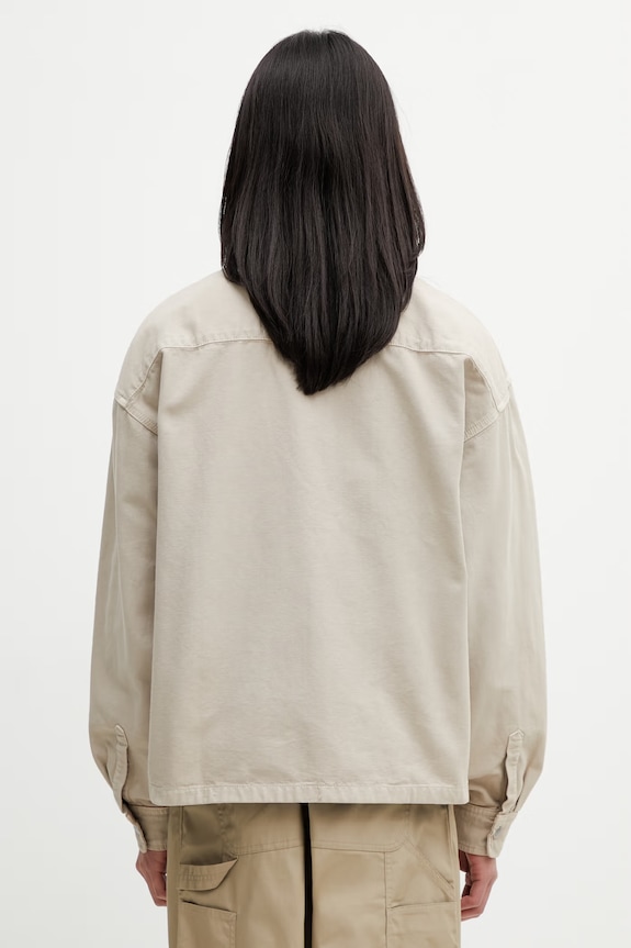 Одежда Carhartt WIP Prescott Shirt Jac куртка из хлопка для мужчин I036484.3VYGD бежевый