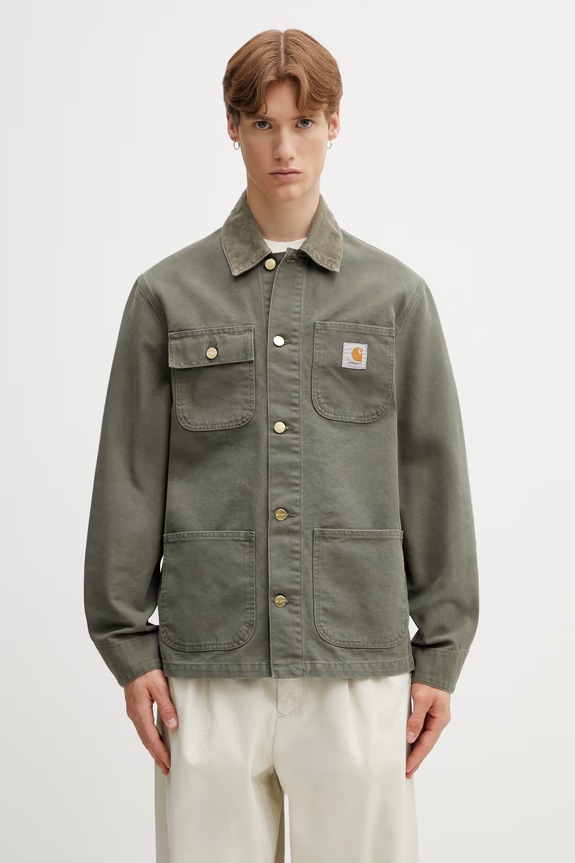 Carhartt WIP Michigan Coat яке от памук мъжко зелен I034787.3MA4O