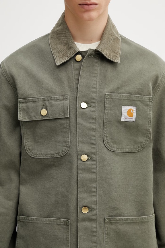Carhartt WIP Michigan Coat яке от памук мъжко зелен I034787.3MA4O