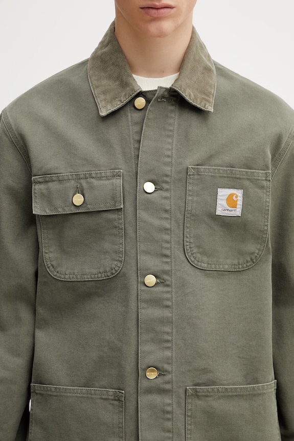 Carhartt WIP Michigan Coat яке от памук мъжко зелен I034787.3MA4O