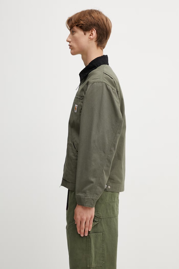 Carhartt WIP OG Detroit Jacket демисезонная хлопковая куртка для мужчин I036489.3OL02 зелёный SS26