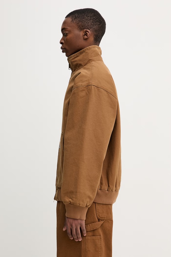 Carhartt WIP Ravon Jacket krótka kurtka bawełniana męska I036986.HZ60 brązowy SS26