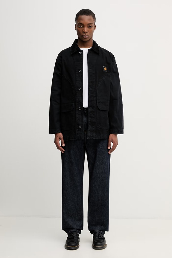 Carhartt WIP Prescott Coat kurtka przejściowa bawełniana męska I036983.00EGD czarny