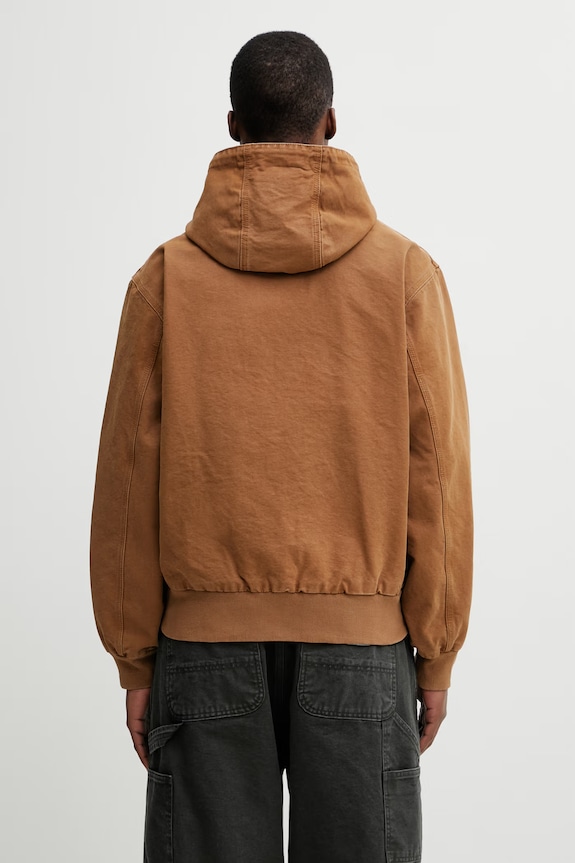 Odjeća Carhartt WIP OG Active Jacket oversize jakna od pamuka za muškarce I034820.HZ4O smeđa