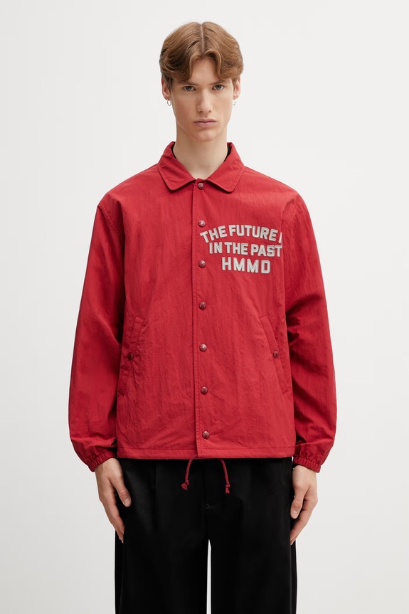Îmbrăcăminte Human Made MENS WOVEN JACKET geacă de tranziție pentru bărbați HM31JK021 rosu