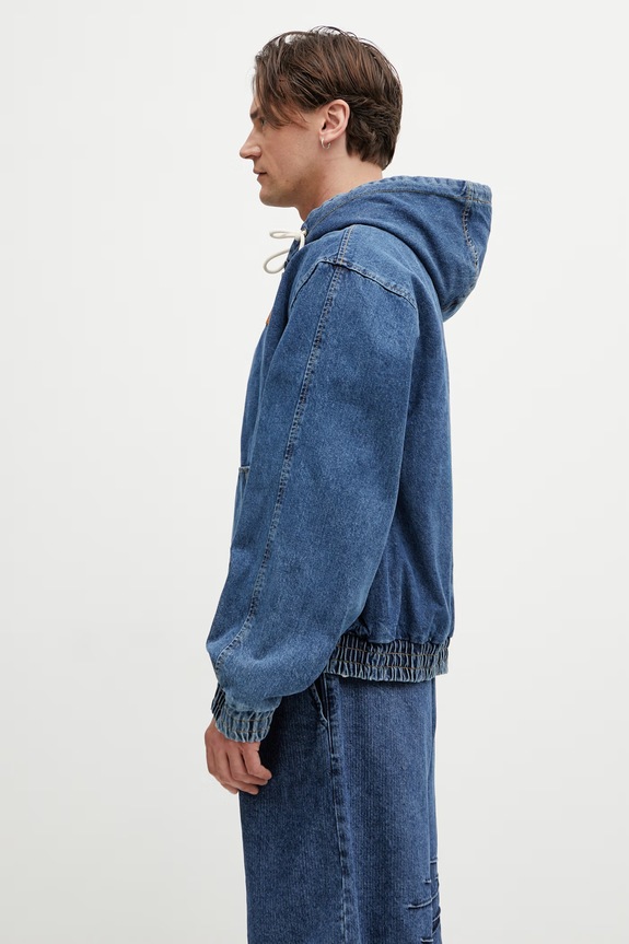 Ader Error демисезонная куртка из денима для мужчин BN42FYJK0104BL голубой SS26