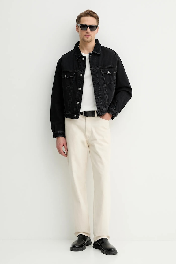 Diesel geacă jeans D-RANGER-T A21681.0BEBQ negru SS26
